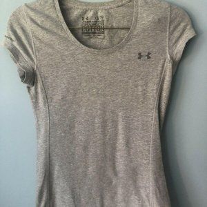 Under Armour Womens XS/TP Grey Heat Gear Short